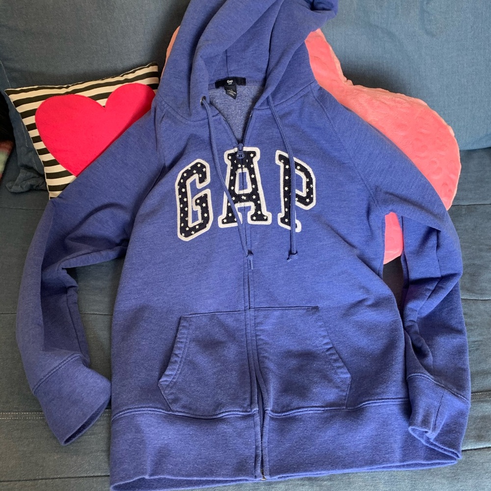 💙 Gap Logo Hoodie Full Zip - Picture 5 of 8